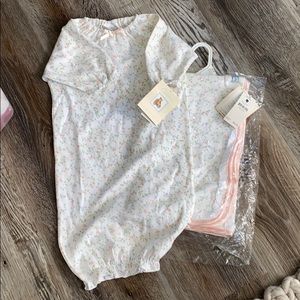 Newborn gown and blanket